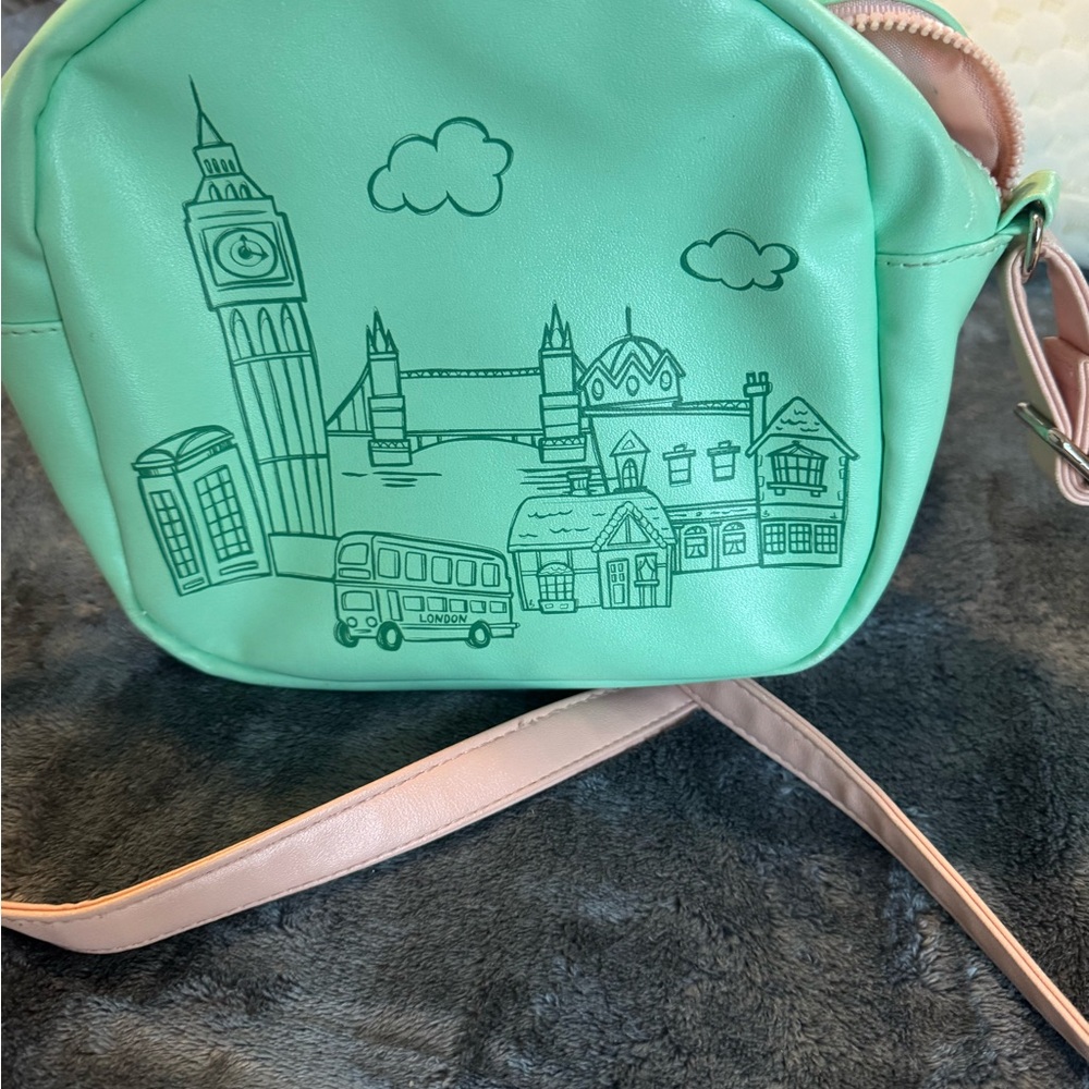 Alice in Wonderland Mint Green Crossbody Bag